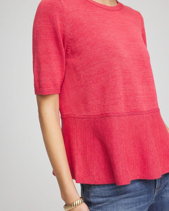 Pullover Peplum Sweater - image 4